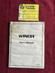 SIGNTRONIX WINEDT USER'S MANUAL