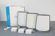 NETGEAR Orbi RBK853 AX6000 Tri-Band Mesh Wi-Fi 6 System (3-pack) - White