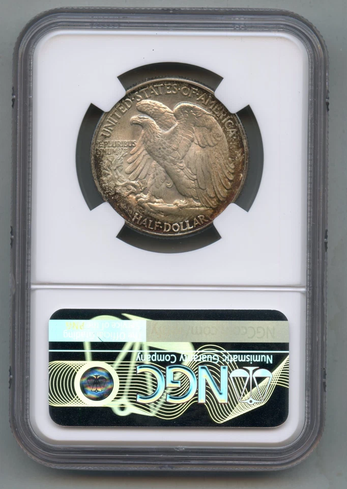 1941 Walking Liberty Silver Half Dollar NGC MS 65 - Image 2 of 4