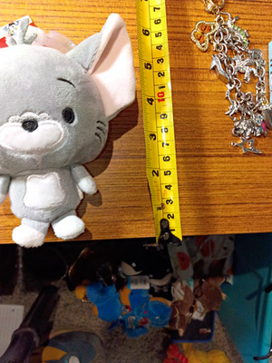 Major Trading Inc Tom and Jerry Jerry Gray/White Clip-On Plush, Key Chain 6 Inch