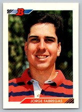 1992 Bowman #8 Jorge Fabregas Rookie $$$