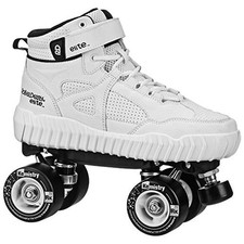Glidr Sneaker Roller Skates White/Black Mens 6/Womens 7