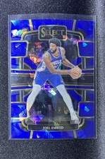 2023-24 Panini Select - Concourse Joel Embiid #4 Blue Cracked Ice Prizm ,