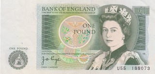 BANK OF ENGLAND 1 POUND 1977 80 XF