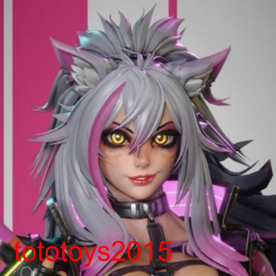 1:6 1:12 1:18 Punk Wolf Female Head Sculpt For 12'' 6'' 3.75''Action Figure Body