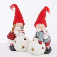Led Deko Figur Kinder Terrakotta MäDchen Oder Junge H 28 Cm StüCkpreis