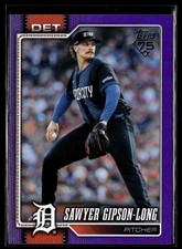 2026 Topps MLB Series 1 #108 Sawyer Gipson Long Purple Rainbow Foil /250