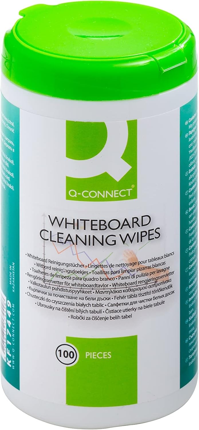 Q-Connect Whiteboard Cleaning Wipes (Pack of 100)