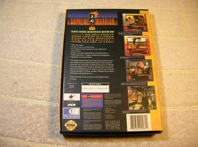 supreme warrior sega cd 32x cib w/extras