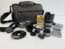 Sony Alpha NEX-5 Mirrorless Digital Camera 16-50mm, 24mm, 28-200mm Untested /ro