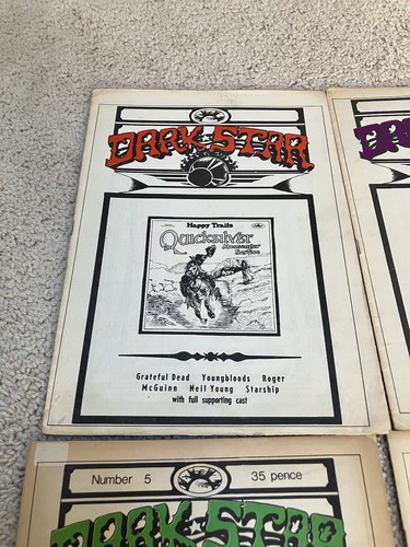 Dark Star UK Rock Magazine Issue 1-9 12 13 20 Vintage Lot Grateful Dead Pls Read - Picture 4 of 13