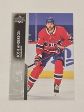2021-22 Upper Deck Series 1 Josh Anderson #95 Canadiens