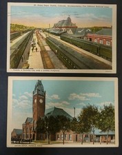 2 Different Union Depot Pueblo Colorado Railr...