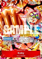 Koby RARE RELEASE EVENT WINNER CHAMPIONSHIP ALT ART P-092 ONE PIECE TCG MINT NM