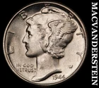 1944-D Mercury Dime- FSB- Silver- Choice Gem Brilliant Uncirculated++++ #J9112