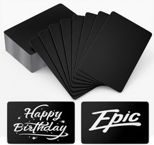 100 Pcs Metal Engraving Blanks Premium Aluminum Laser Engraving Business Card