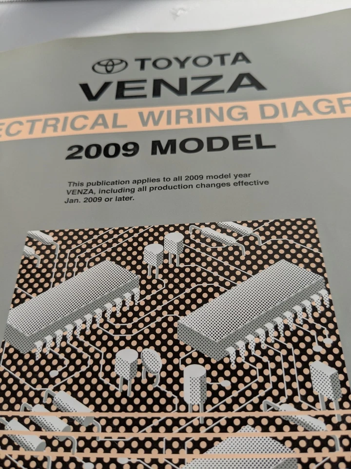 2009 Toyota Venza Electrical Wiring Diagrams Original Factory Manual - Image 2 of 4