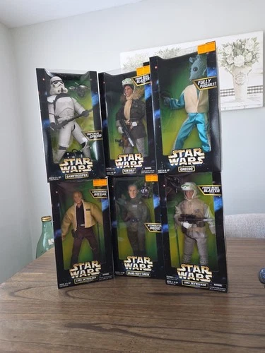 STAR WARS lot - 6 Figures - 12" - NEW Luke Tarkin Solo Greedo Startrooper