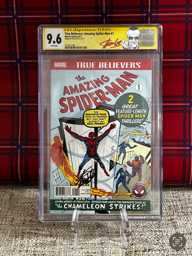 CGC 9.6 SIGNED BY STAN LEE! True Believers: Amazing Spider-Man #1 (Reprint)