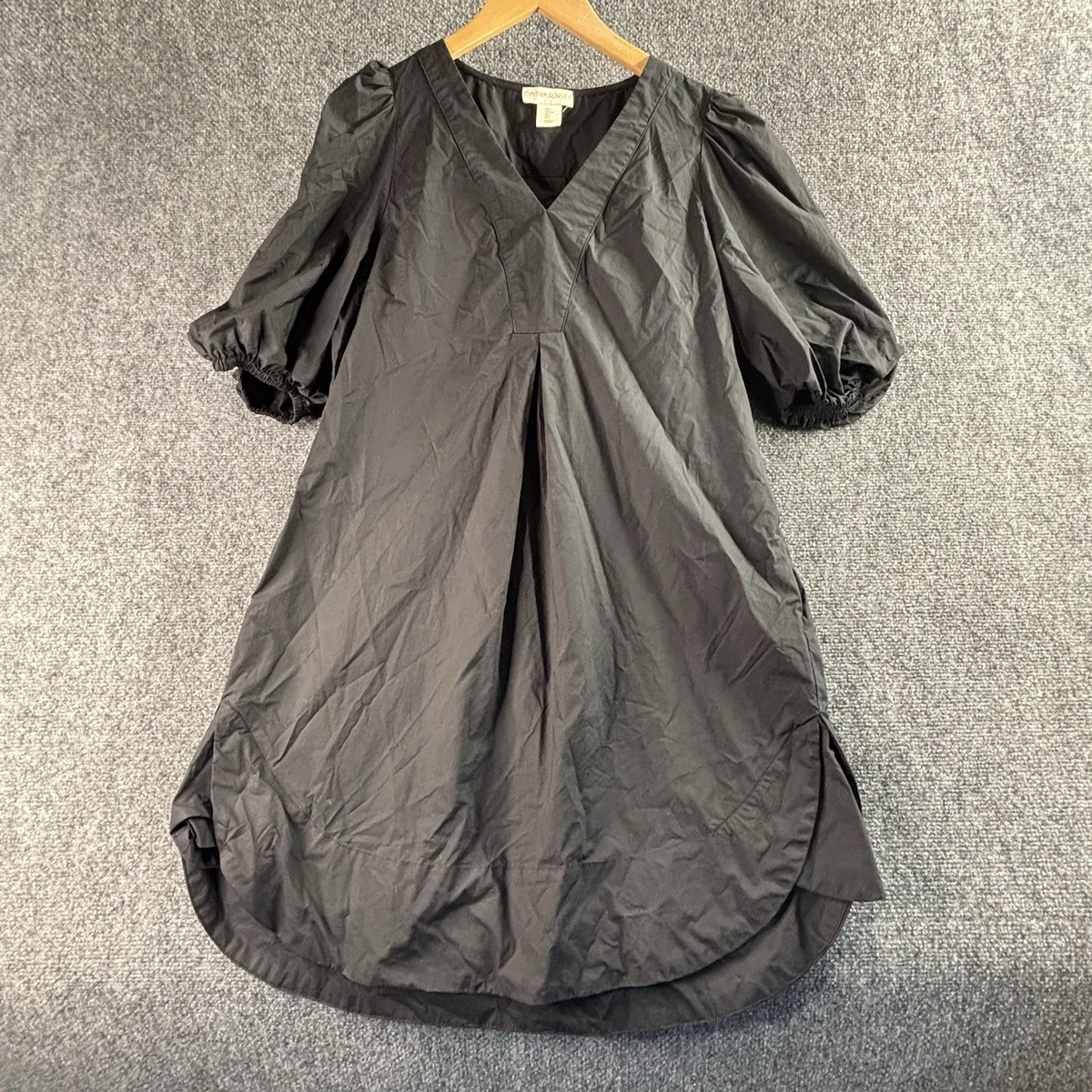 for cynthia linen dress with pockets Cynthia Rowley Plus Linen Shark Bite Hem Square neck Pocket Midi Dress