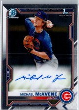 Michael McAvene Auto 1st Bowman Chrome 2021 CPA-MM Chicago Cubs