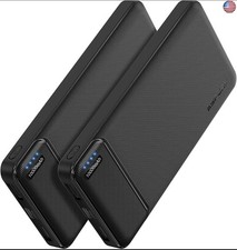 AsperX 2-Pack 10000mAh USB C Output Portable Charger Power Bank Fast Charging,