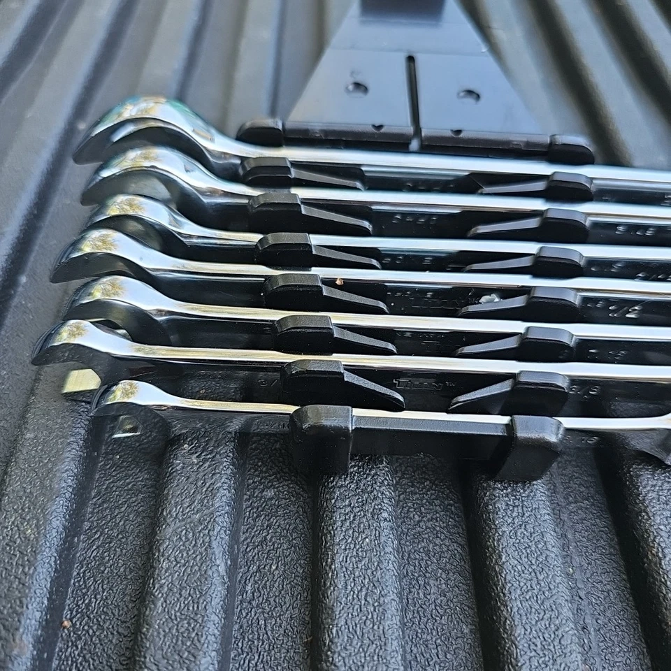 Juego de llaves combinadas de trinquete SAE, 7 piezas 17350 TITAN 17350 Foto 3 de 4