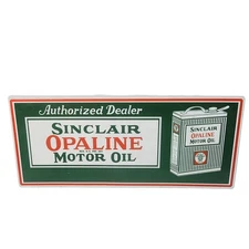 Sinclair Opaline Motor Thick Plastic Sign 29" x 12.75" Reproduction