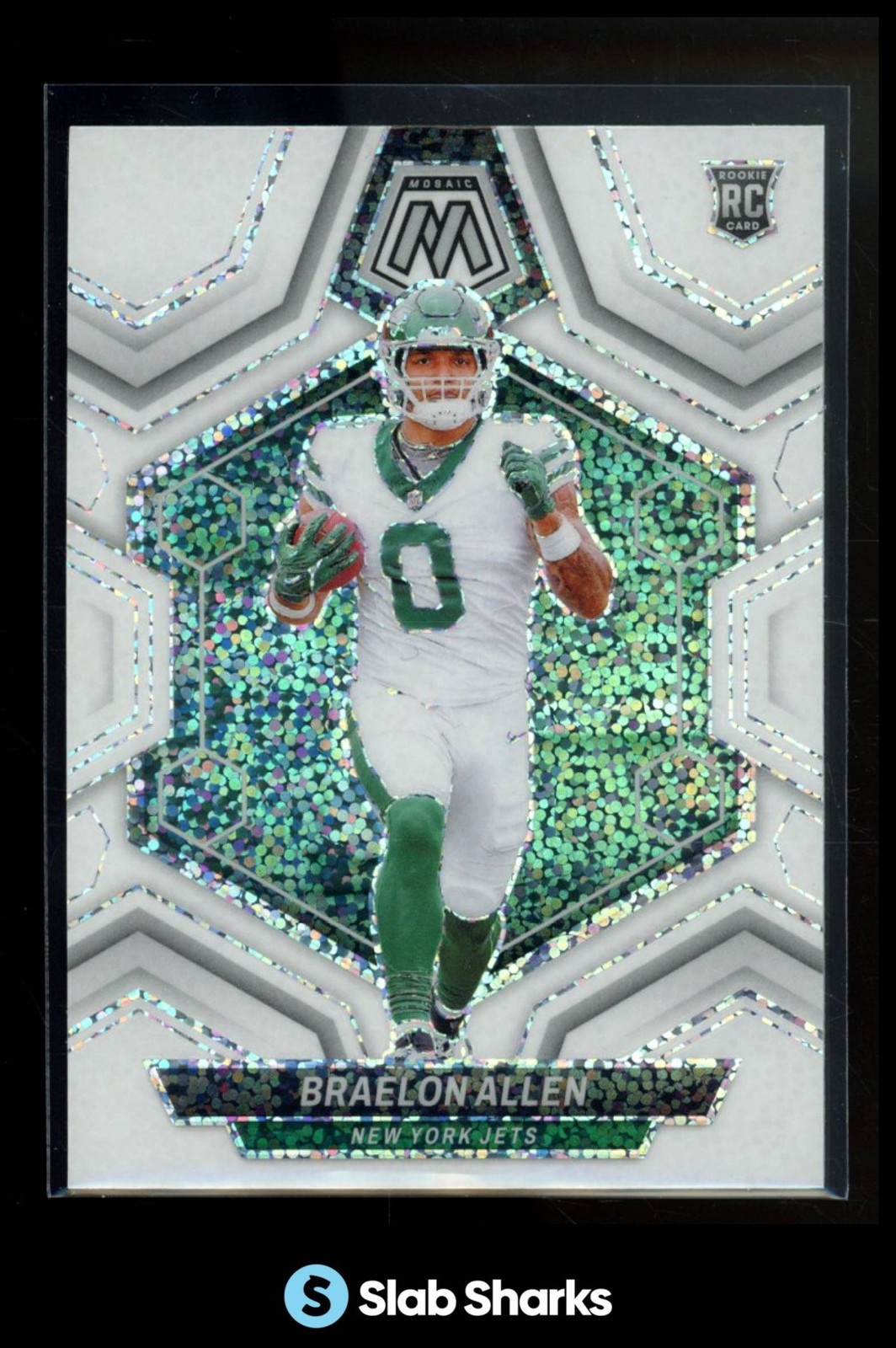 2024 PANINI MOSAIC #389 BRAELON ALLEN WHITE SPARKLE PRIZM SSP RC ROOKIE