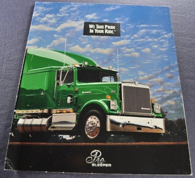 1995 International Truck Eagle Pro Sleeper Brochure Folder Nice Original 95