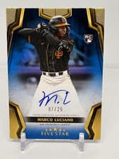Marco Luciano 2024 Topps Five Star Autograph Blue /25 Giants Yankees Rookie RC