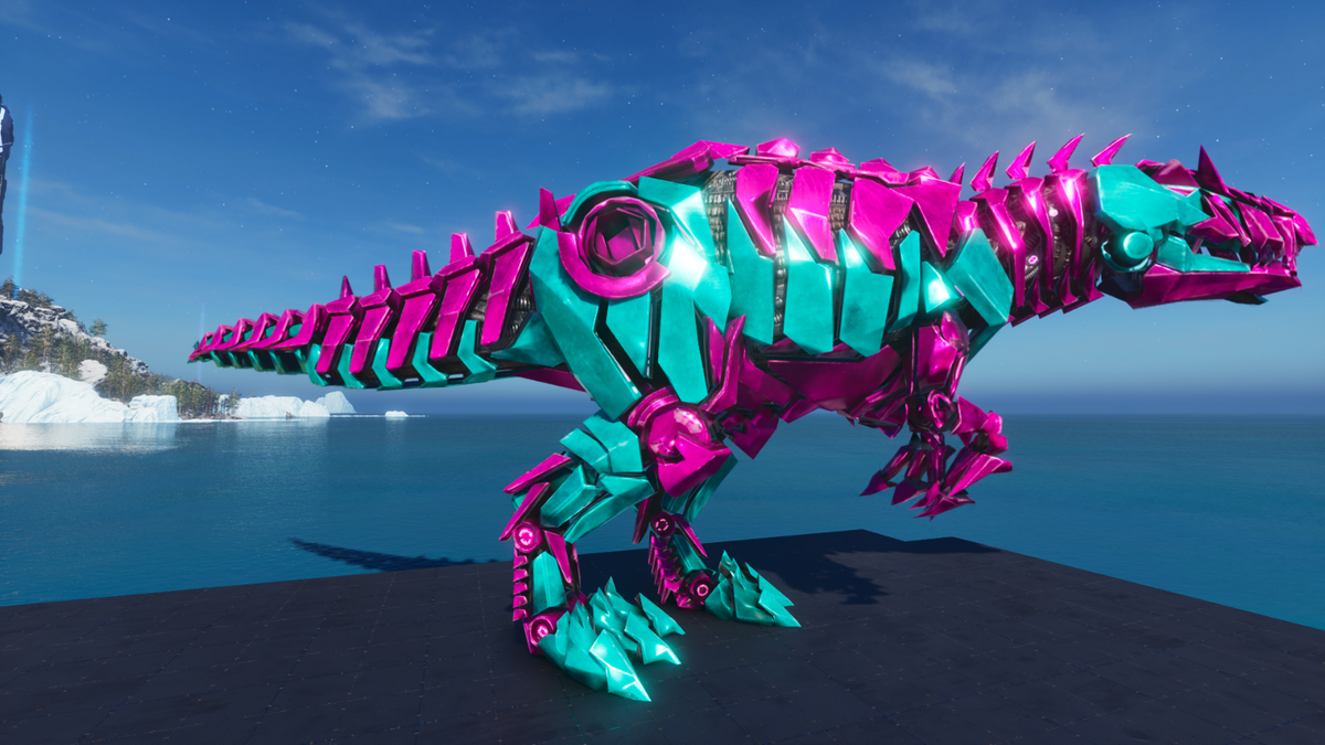 ARK Survival Ascended Giganotosaurus (Giga) Tek 305M Silver PVE - Foto 10