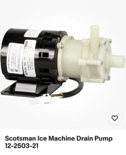 Scotsman 12-2503-21 Drain Pump, 115V, 50/60HZ, 3000 RPM