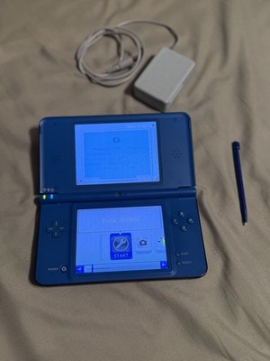 Nintendo DSi XL Blue Tested Working with Charger and Stylus