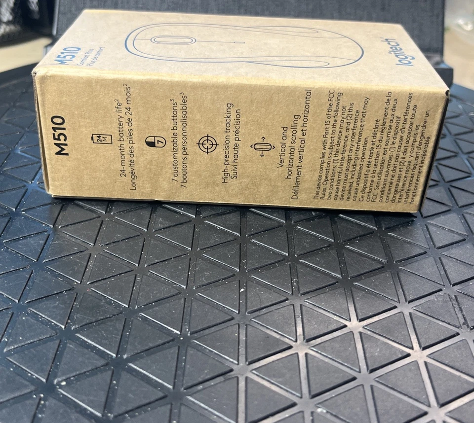 Logitech M510 Wireless Laser Mouse with Unifying Receiver Graphite - Image 3 of 4