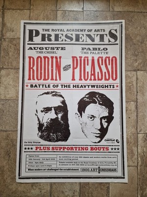 The Royal Academy of Arts London Auguste Rodin vs Pablo Picasso Ausstellung Poster 