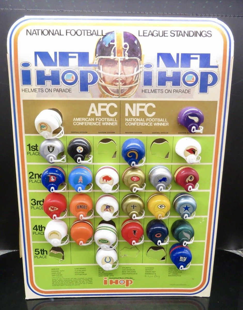 IHOP 1973 NFL Complete 26 Mini Football Helmet Display Plus Many Extra Helmets | eBay IHOP 1973 NFL Complete 26 Mini Football Helmet Display Plus Many Extra Helmets | eBay
