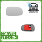 Right hand Driver side for  9-3 - stick-on mirror glass