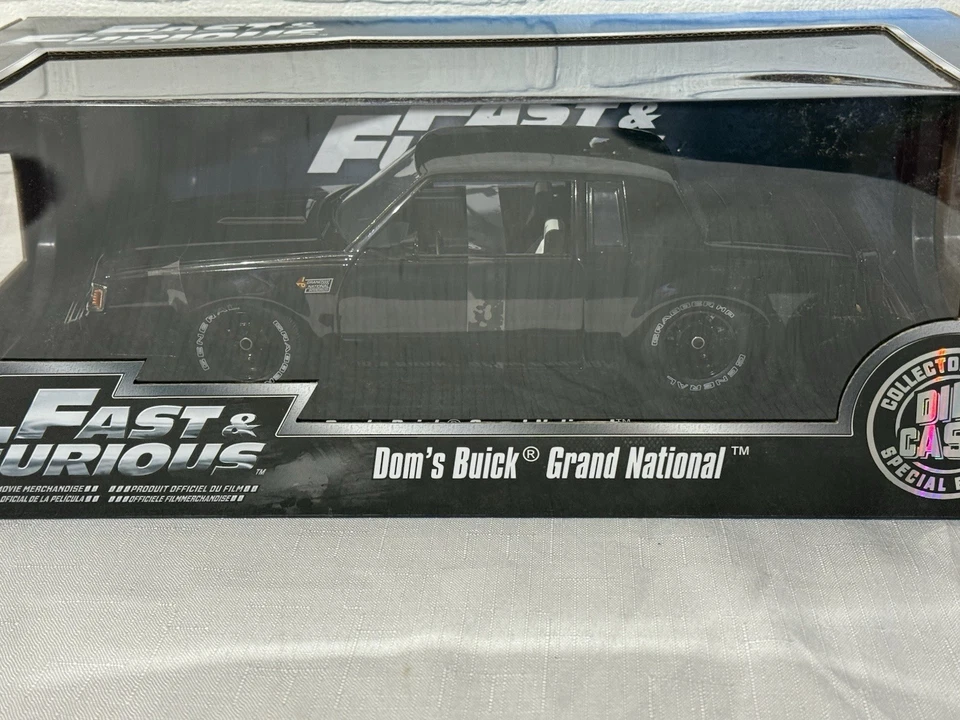 1:18 JADA Fast & Furious Dom's Buick Grand National Black Sealed RARE - Image 3 of 4