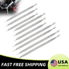 10x Universal Car Engine Ground Strap 6x10" 4x13" Braided Tinned Copper Cable US