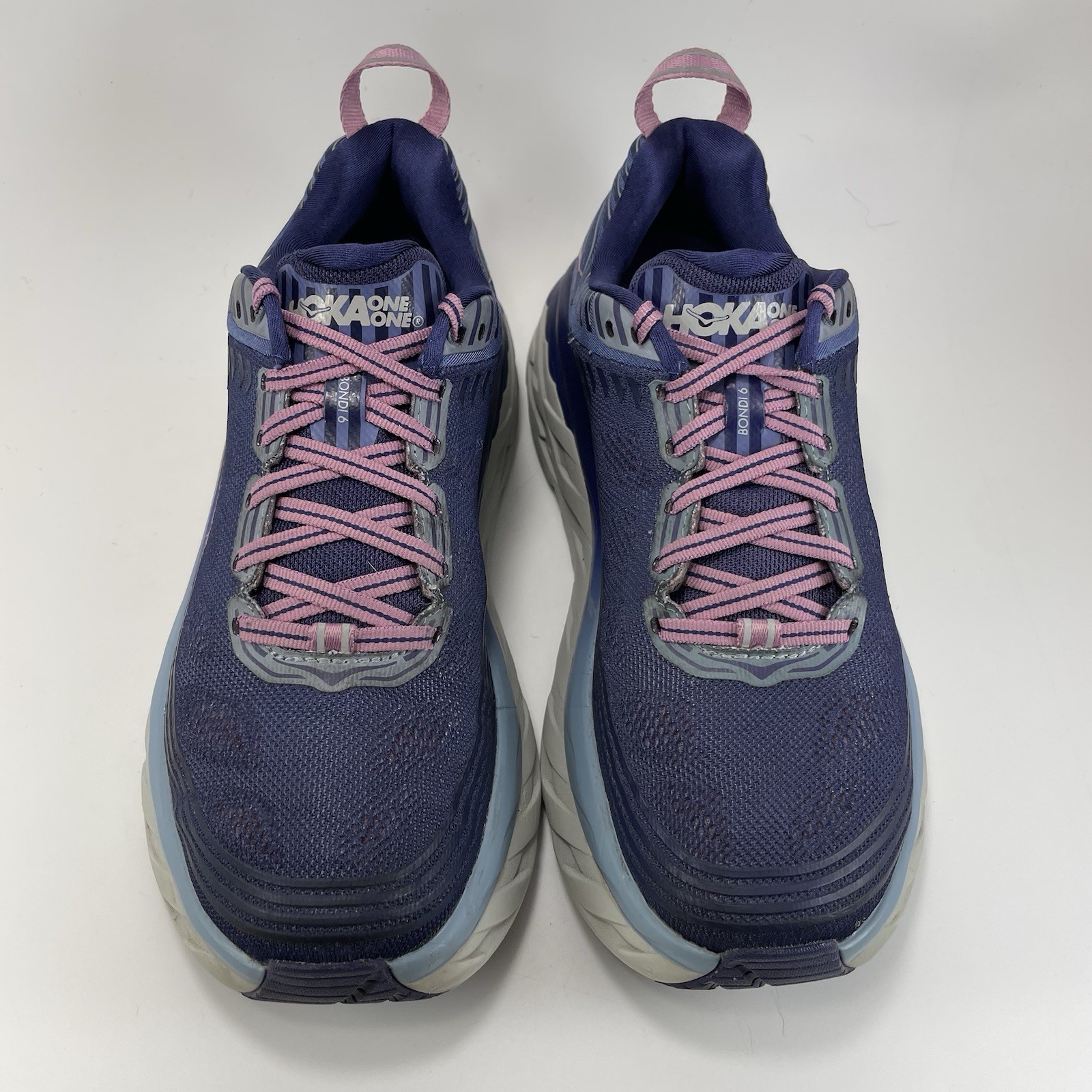 Hoka One One Bondi 6 Running Shoes Womens Size 7 D Marlin/Blue Ribbon Athletic thumbnail 9