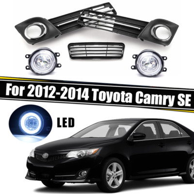 For 2012-2014 Toyota Camry SE LED Fog Lights Set Front Lower Bumper Grille 5PCS