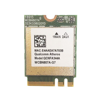 Qualcomm Atheros QCNFA344A Dual Band 802.11ac Bluetooth 4.1 NGFF M.2 Card