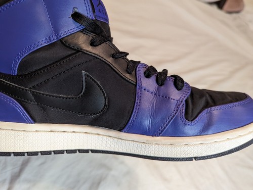 Nike Air Jordan 1 Retro Mid Dark Concord 2014 Men’s Size 12 US 554724-019 - Picture 13 of 15