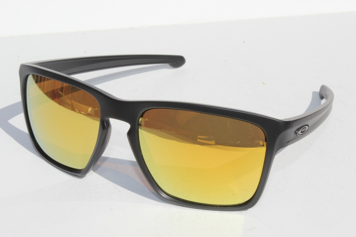 OAKLEY Sliver XL Sunglasses Matte Black/24K Gold Iridium NEW OAKLEY Sliver XL Sunglasses Matte Black/24K Gold Iridium NEW