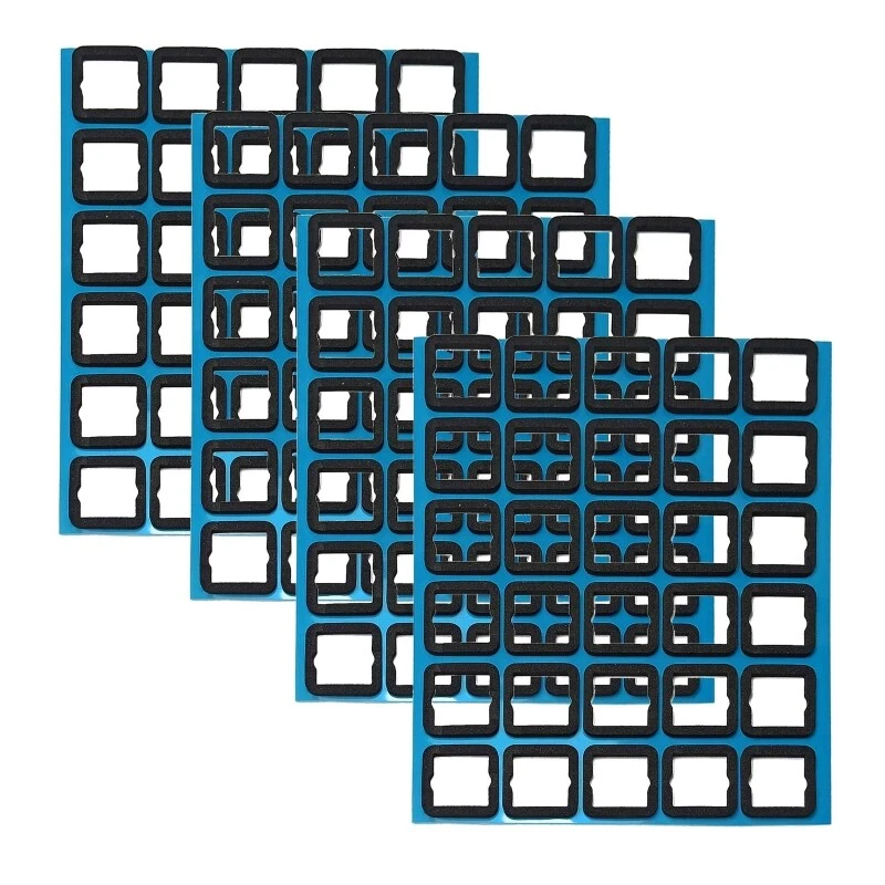 120pcs Mechanical Keyboard Pad Single Film Foam Position Sticker for Enhanced Typing Comfort and Noise Reduction