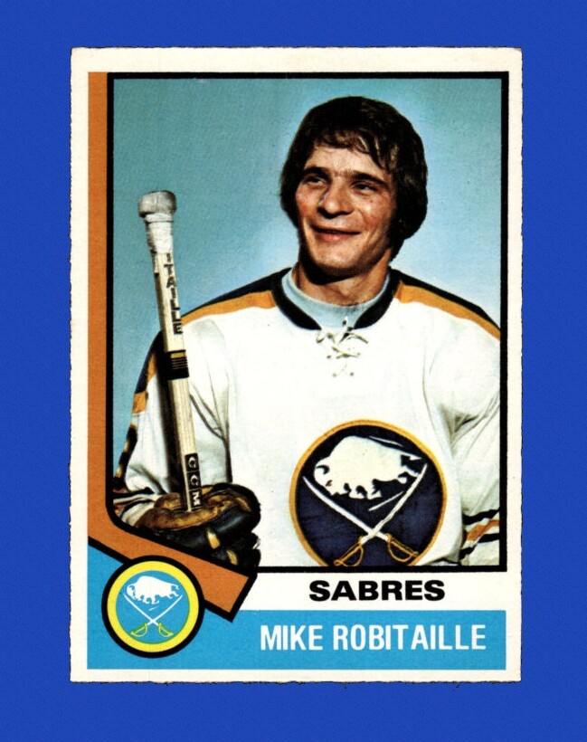 1974-75 O-Pee-Chee Set-Break #159 Mike Robitaille NR-MINT *GMCARDS*