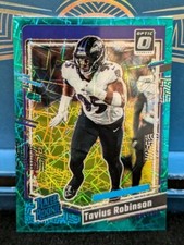Tavius Robinson 2023 Donruss Optic RC #208 Rated Rookie Teal Velocity SP Ravens