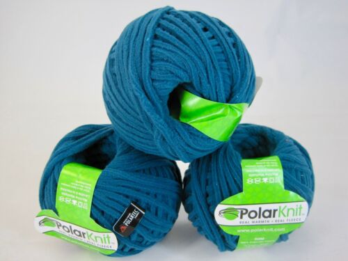 PolarKnit Polartec Polyester Fleece Teal Blue 50M Ball Skein - Picture 1 of 8