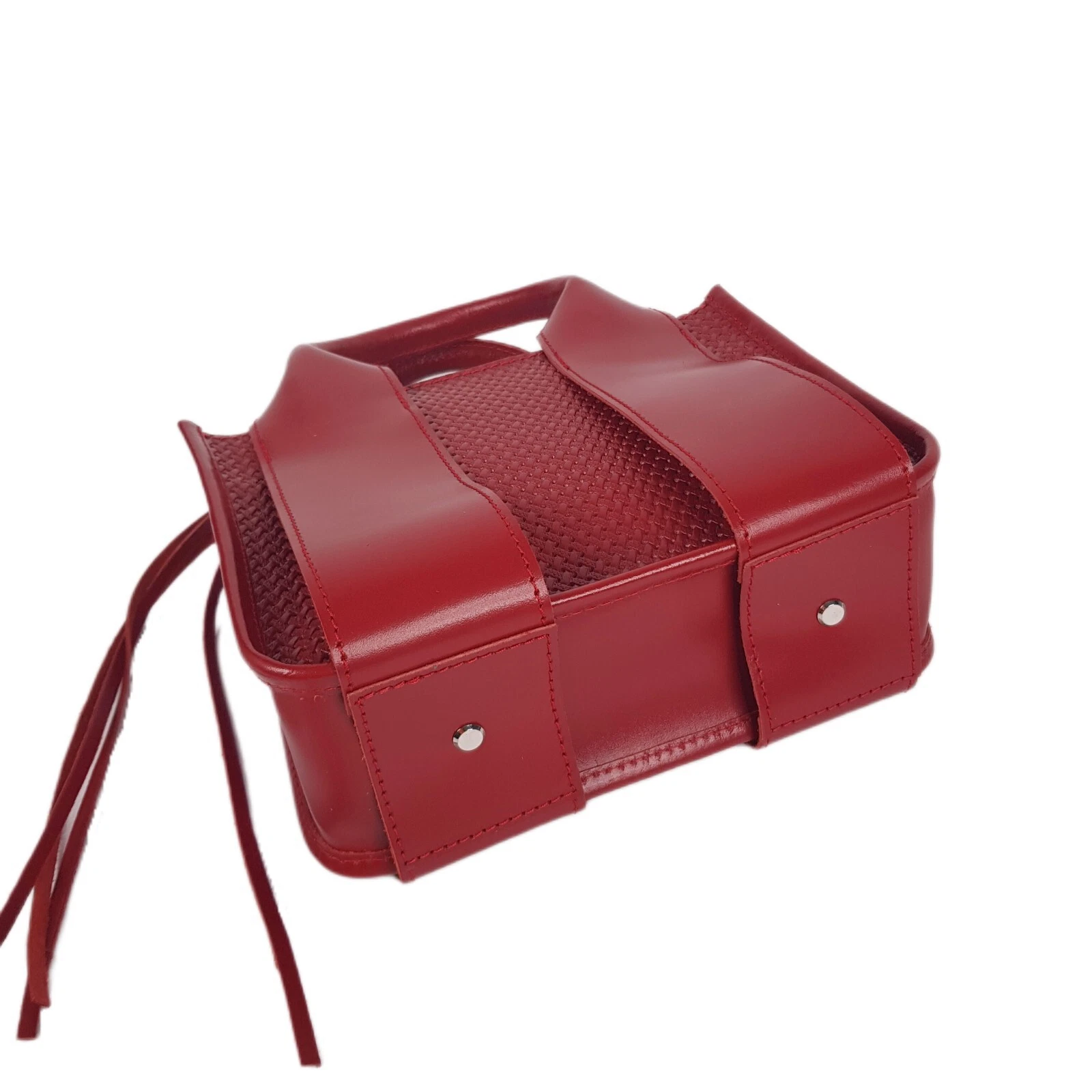 COACH Borsa a mano donna in pelle rossa borsa a tracolla mini tote Laidies